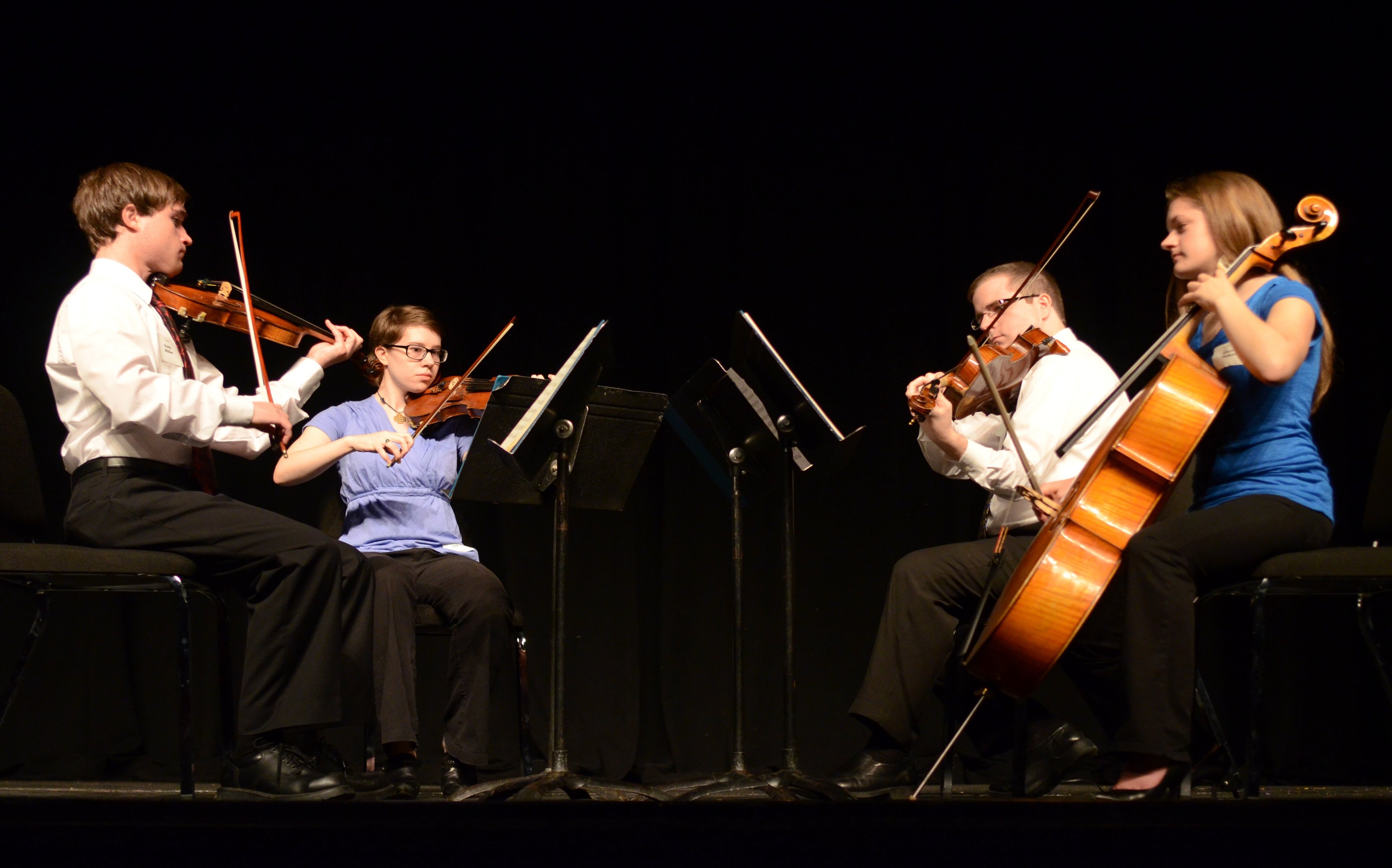 string quartet performs