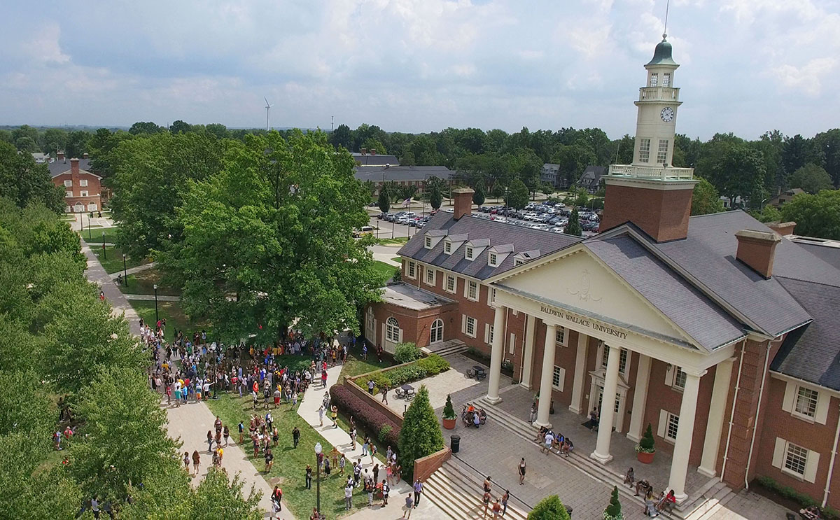 Strosacker Hall from above