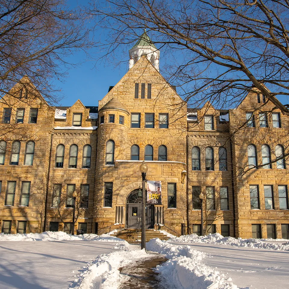 Iconic Marting Hall on the BW campus