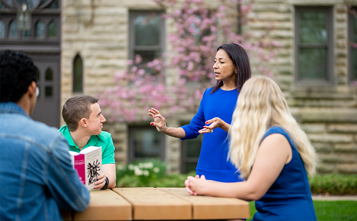 Photo of Professor and Student in Spanish for the Professions