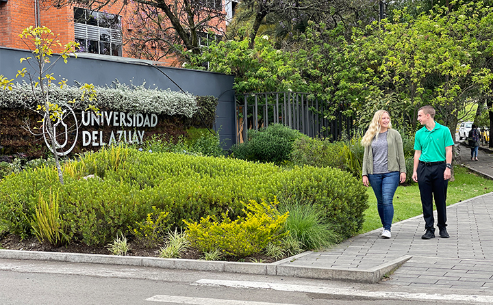 Students majoring in Spanish study abroad