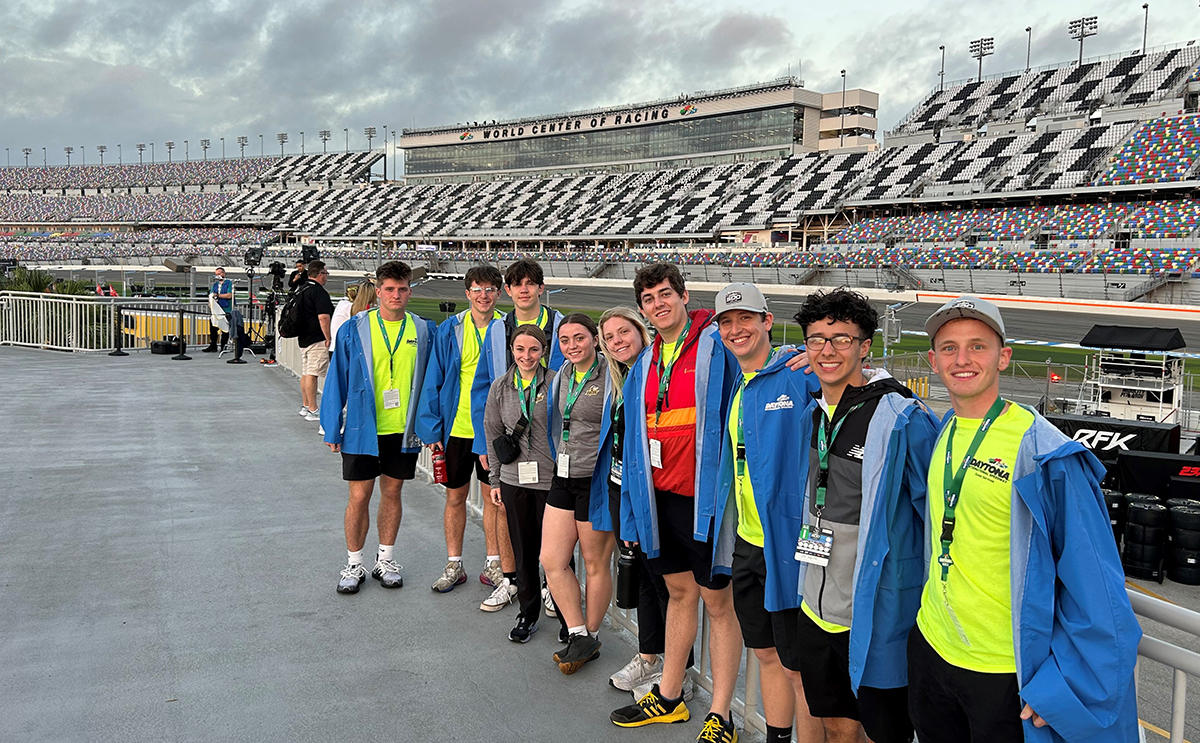 BW students at 2025 Daytona 500