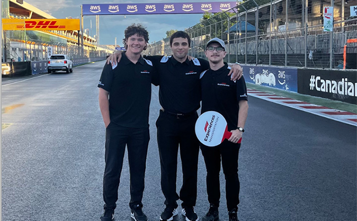 BW students at Formula 1 in Canada